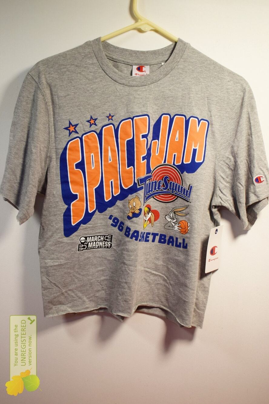 Champion Space Jam x NCAA March Madness Adult Cropped T-Shirt Small
